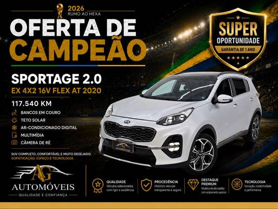 KIA SPORTAGE 2.0 EX 4X2 16V FLEX 4P AUTOMÁTICO